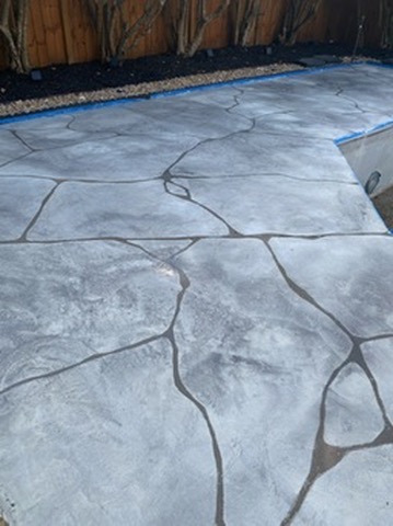 Custom Concrete Pooldeck Overlay